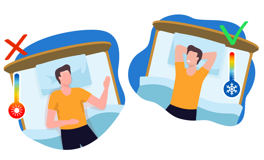 Verkoelende topper voor warme slapers